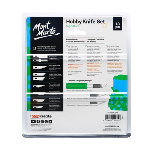 MONT MARTE HOBBY KNIFE SET SK5 Blades 13 Piece(1)